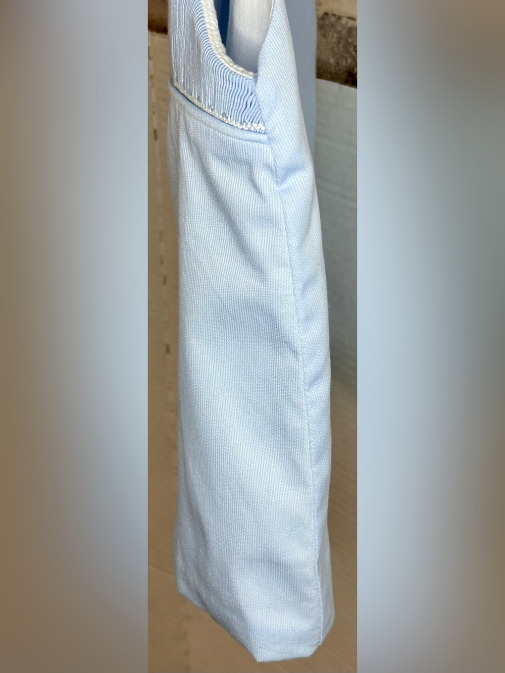 Remember Nguyen Girls 3T Blue Snowflake Pinafore Top Smocked Winter - Picture 7 of 10